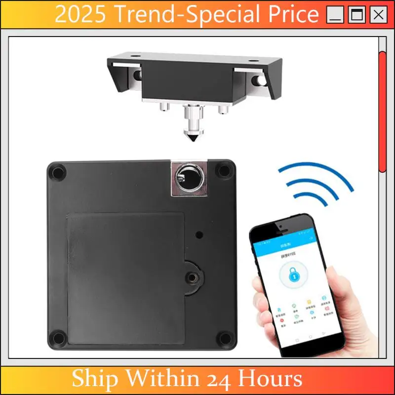 

Smart Wood Door Lock Keyless Invisible Electronic Lock IC Card Ttlock App Unlock Cabinet Locker Furniture Drawer Lock Durable