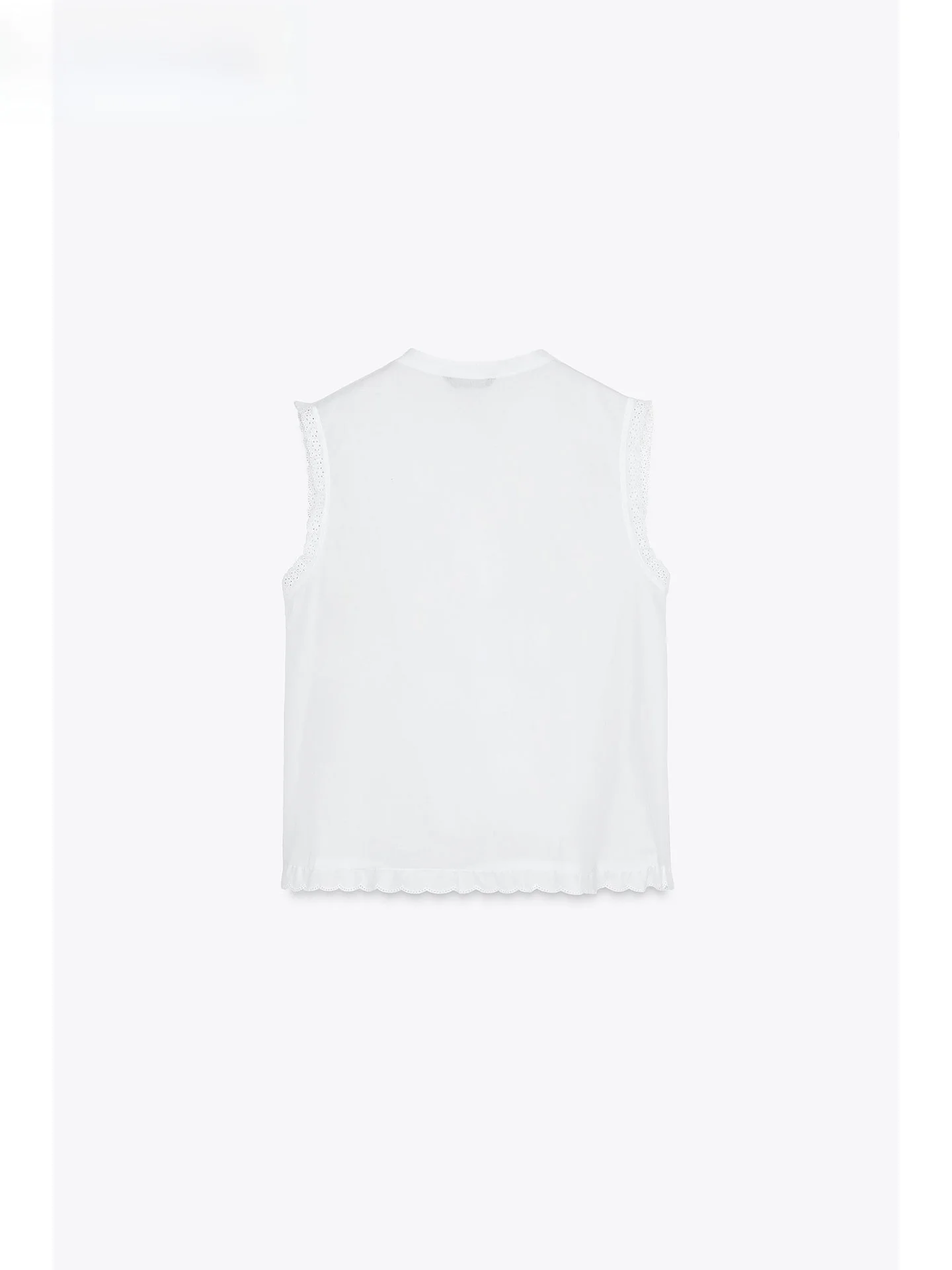 ZAPRHA romantique Sle Vertical à volants haut décontracté femmes irt 2025 nouveau Faion Ele été Svel rond Ne