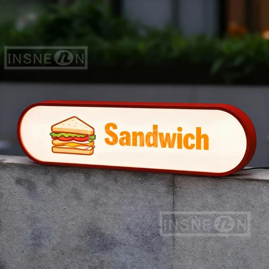 Signage Business Custom Neon Sign Acrylic Signs Light Led Letters Outdoor Metal Logo Wall Bright Advertising Box Personal Design