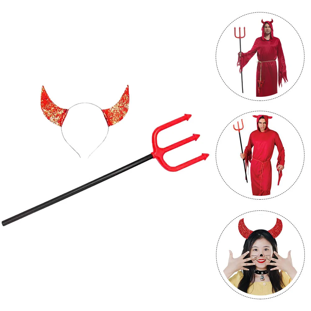 1 conjunto 1 conjunto festa de halloween cosplay chifres de boi bandana conjunto feminino crianças chifres de boi bandana adultos decoração adereços