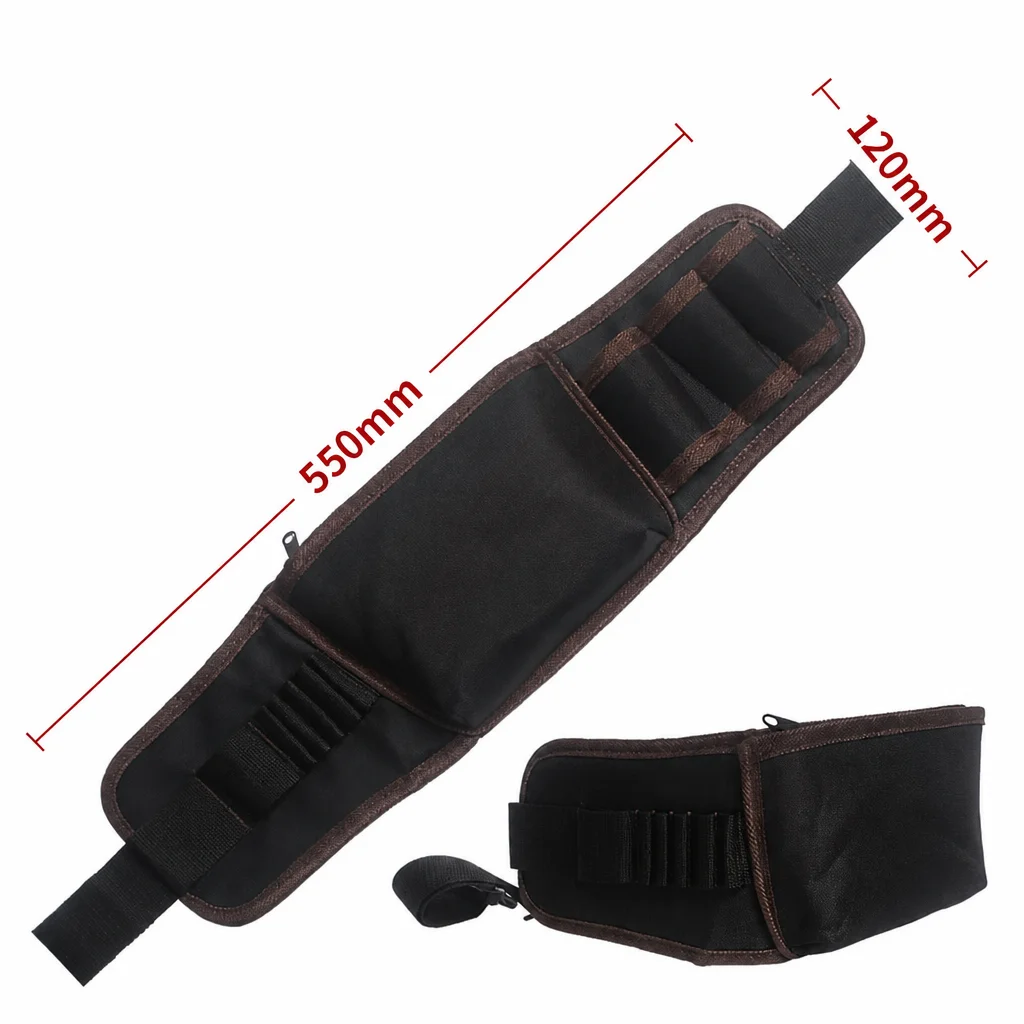 Portable Tool Waist Pouch with Adjustable Belt, Large Capacity Wear-Resistant Electrician Carpenter Work Apron