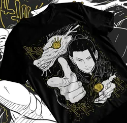 Suguru Geto camiseta de Jujutsu Kaisen Geto JJK, camiseta de Anime de terror, camiseta suave