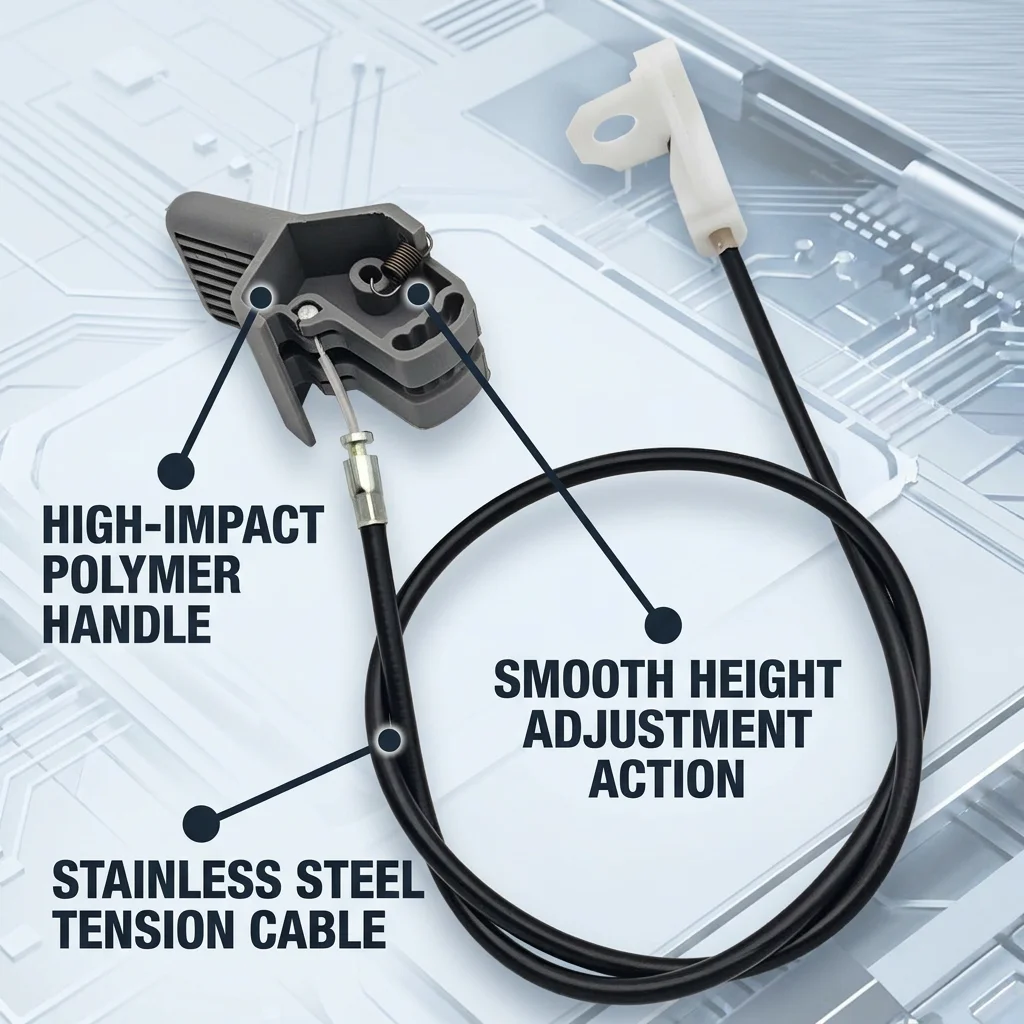 137763 Truck Seat Height Adjustment Handle and Cable Kit for ISRI 6800 6860 for DAF IVECO MAN Scania Seat Repair Kit