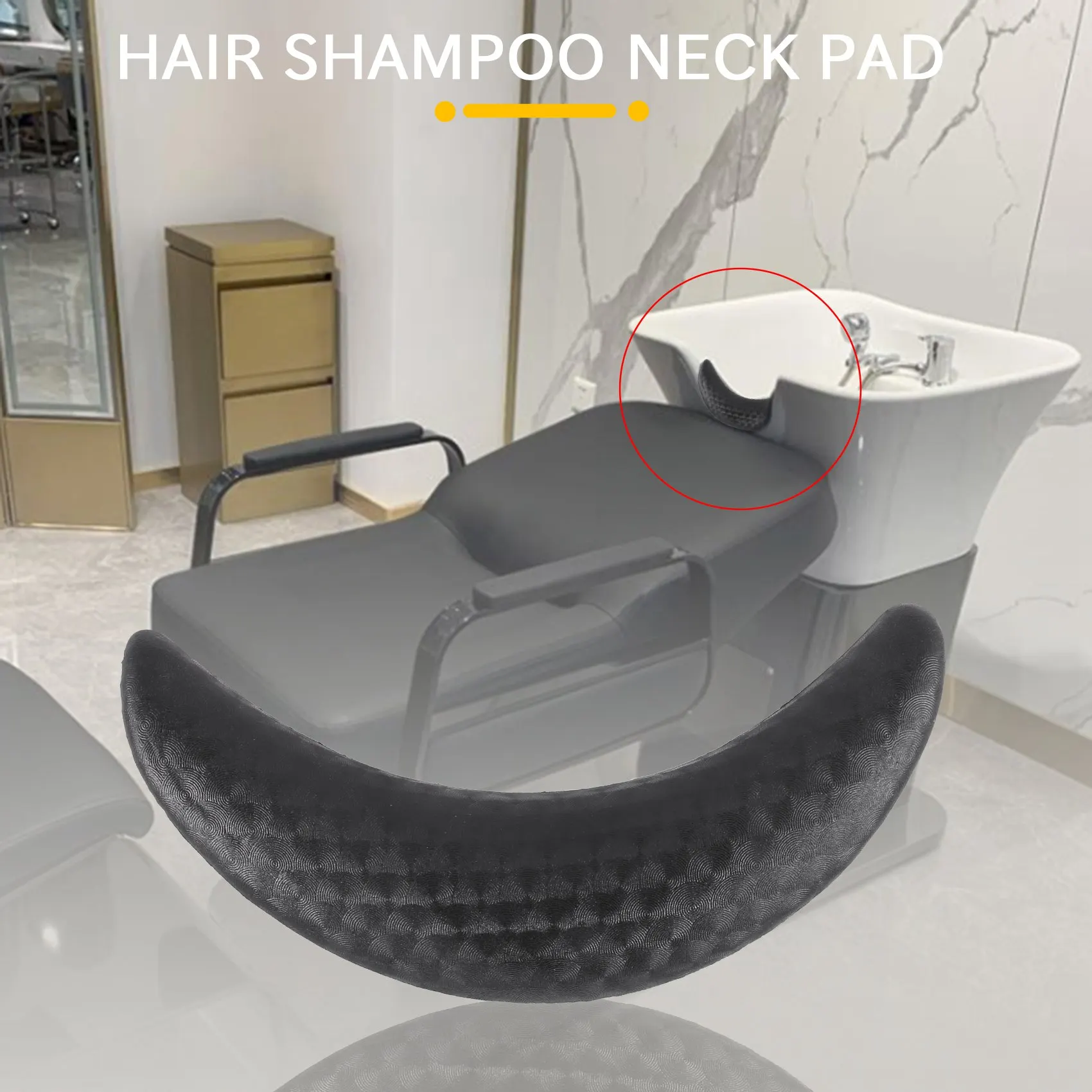 AB13-Beauty Salon Hair Washing Sink Cushion Shampoo Bowl Gel Neck Cushion Hair Cleaning Headrest Pillow Home Use Barber Tool