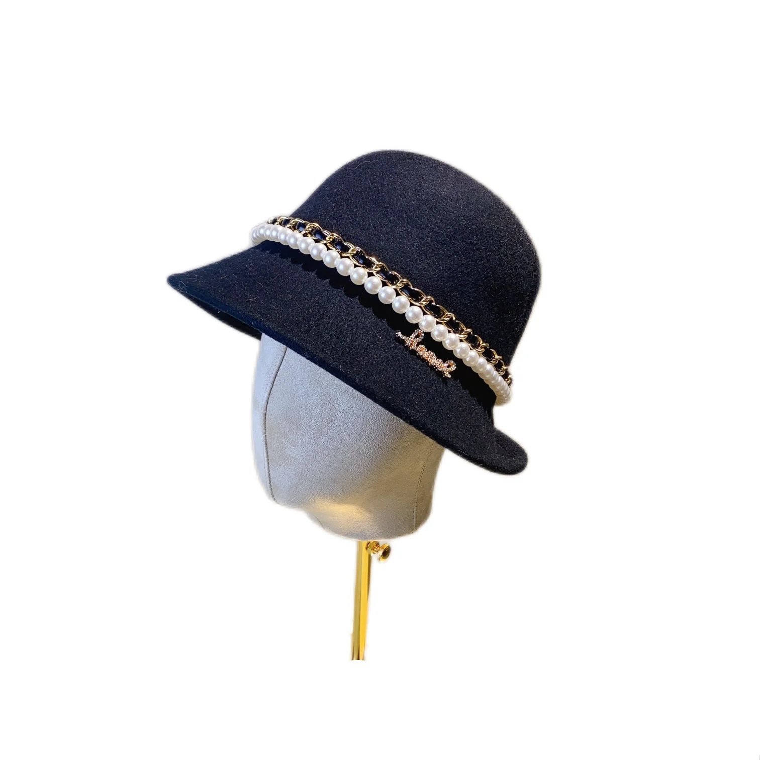 

New Cap Hats Stereoscopic sign Wool Adult Women Winter Business Keep Warm Bucket Hats Bucket Hat Women
