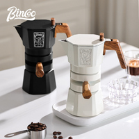 Bincoo Constant Temperature Dual Valve Mocha Pot Concentrator Extraction Coffee Machine Is Suitable for Home Aluminum Coffee Pot