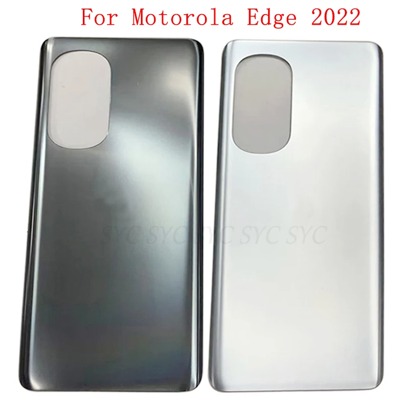 Battery Cover Rear Door Case Housing For Motorola Moto Edge 2022 Back Cover with Adhesive Sticker Logo Repair Parts