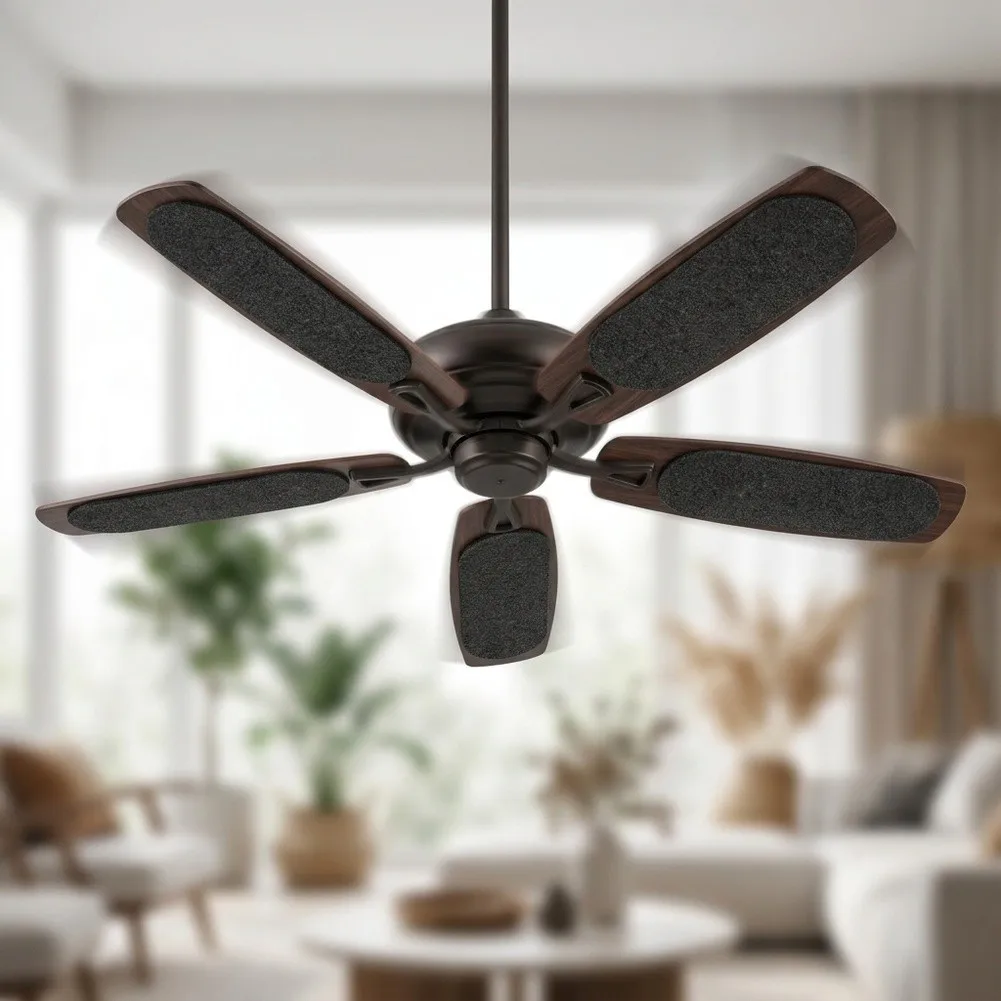 Ceiling Fan Mounted Carbon Using Natural Coconut Shell for source for Targeted Indoor Contaminant Reduction Ceiling