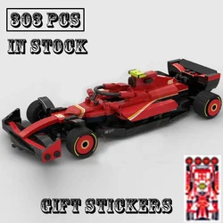 New Technical MOC-176586 SuperSF-24 Team Stake SuperRace Car Model Buiding Kit Creators Block Bricks Kid Toys Birthday Gifts