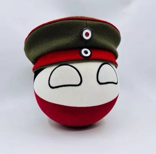 Countryballs Plush Doll West Germany Prussia German Austro-Hungarian Country Ball Polandball Stuffed Pillow Toy for Gift