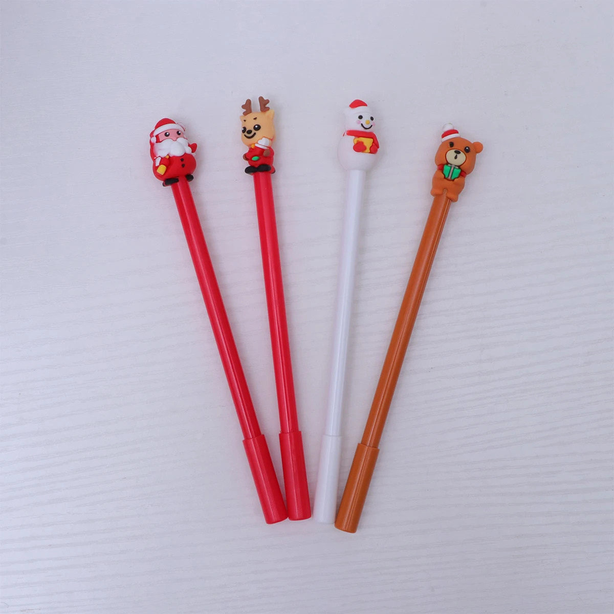 

4 Pcs School Office Supplies Writing Pens Xmas Lovely Christmas Gel Signing Liquid