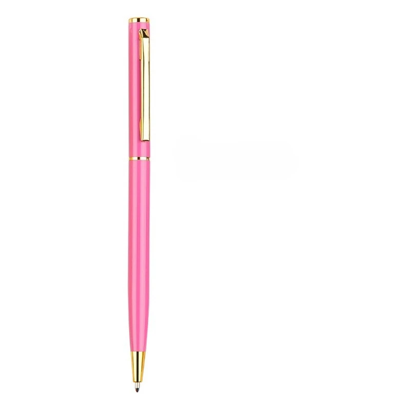 New Multi Color Fine Body School Student Office High Quality Gold and Silver Clip Ballpoint Pen