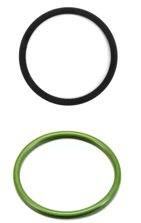 2pcs Engine Turbo Seal O Rings Green & Black For Mercedes OM642 A0179973545 A0149976445 Auto Accessories