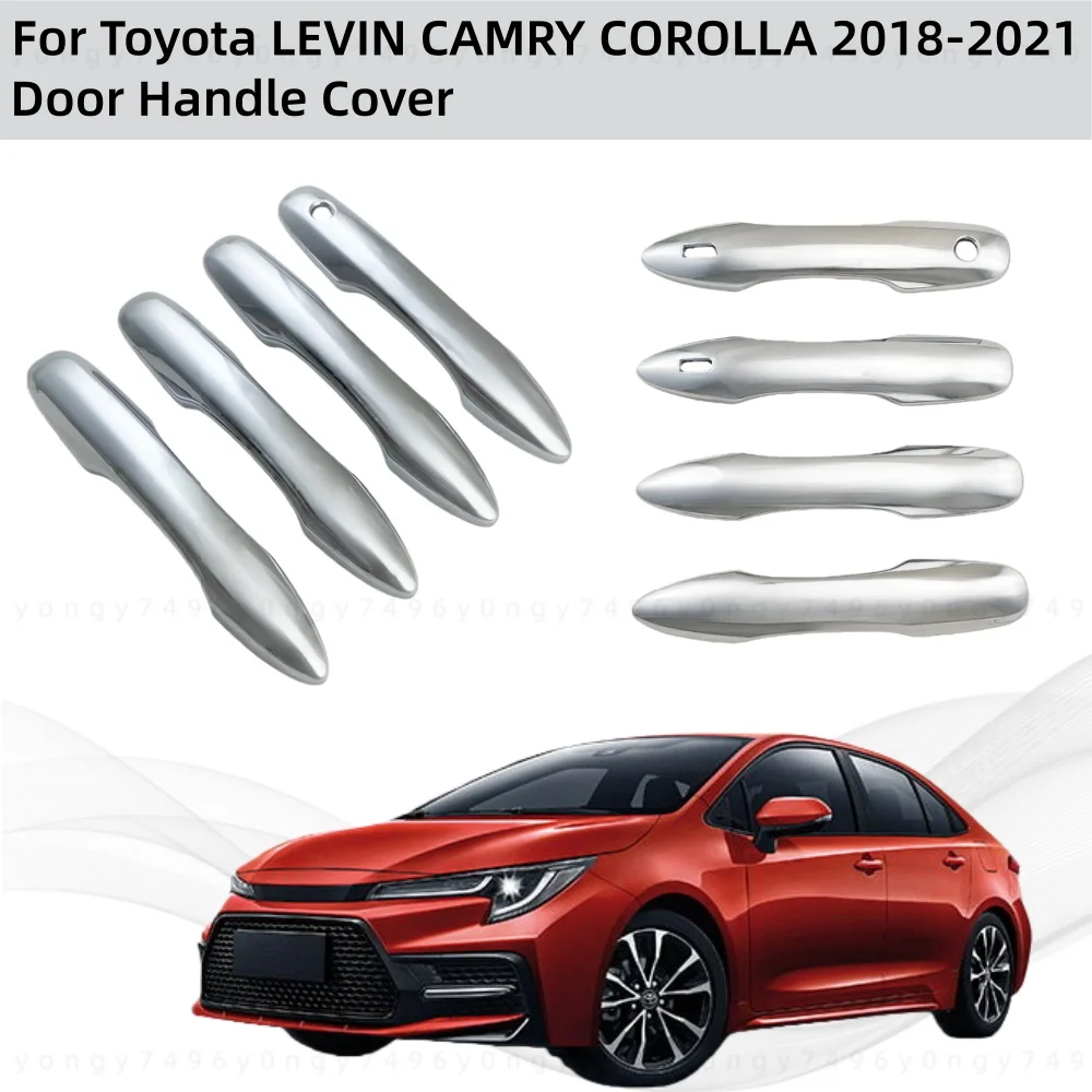 

Brand New ABS Chrome Car Accessory 2018 2019 2020 2021 For Toyota LEVIN CAMRY COROLLA Door Handle Bowl Cover Trim Paste Style