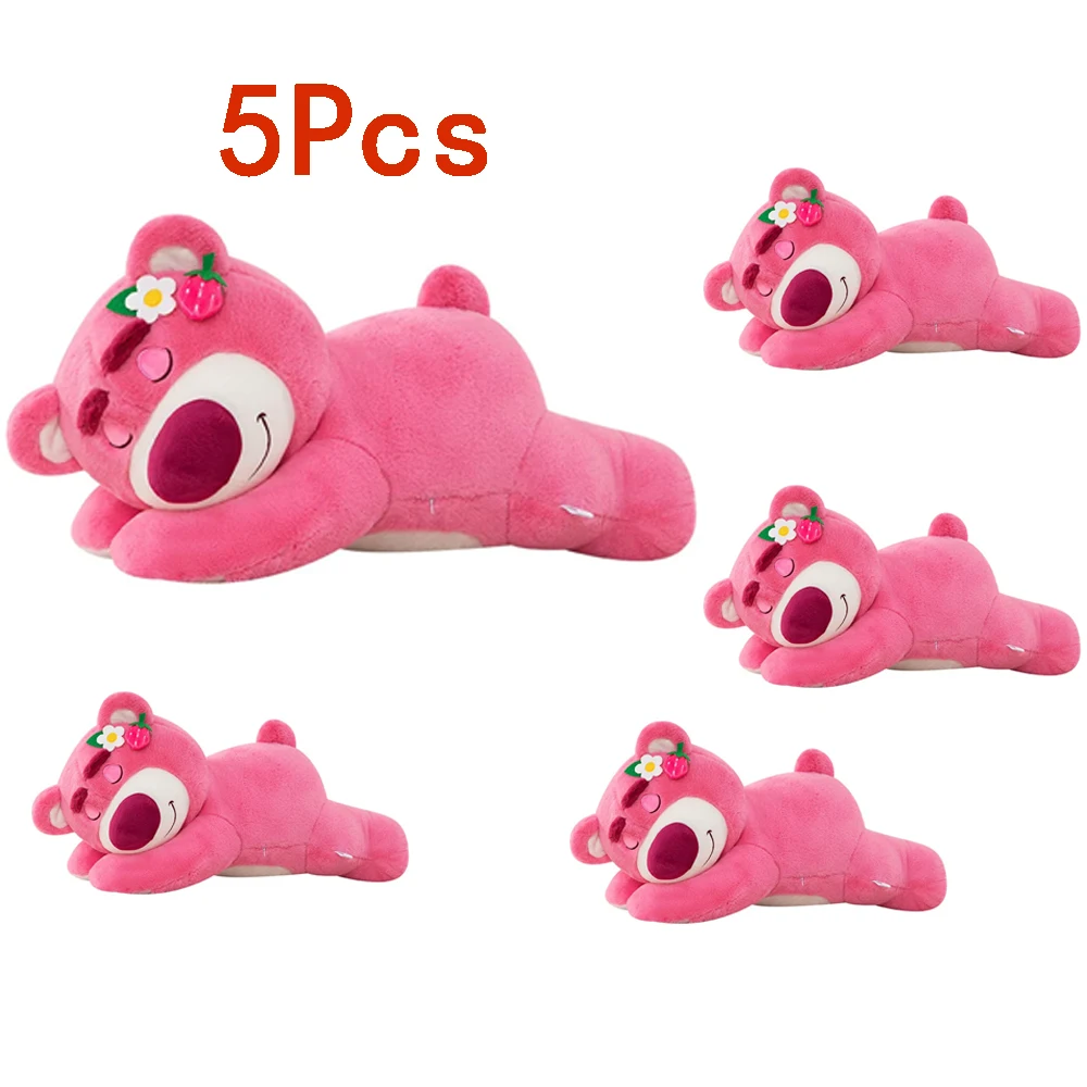 

@Disney Toy Story Lotso Cute Bear Strawberry Sofa Plush Pillow Stuffed Toys Children Girls Friends Festivals Birthday Gift