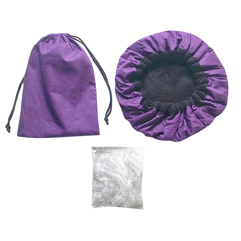 A13I-Flaxseed Care Cap Microwave Heating Steaming Cap Hair Care Baked Oil Cap Heating