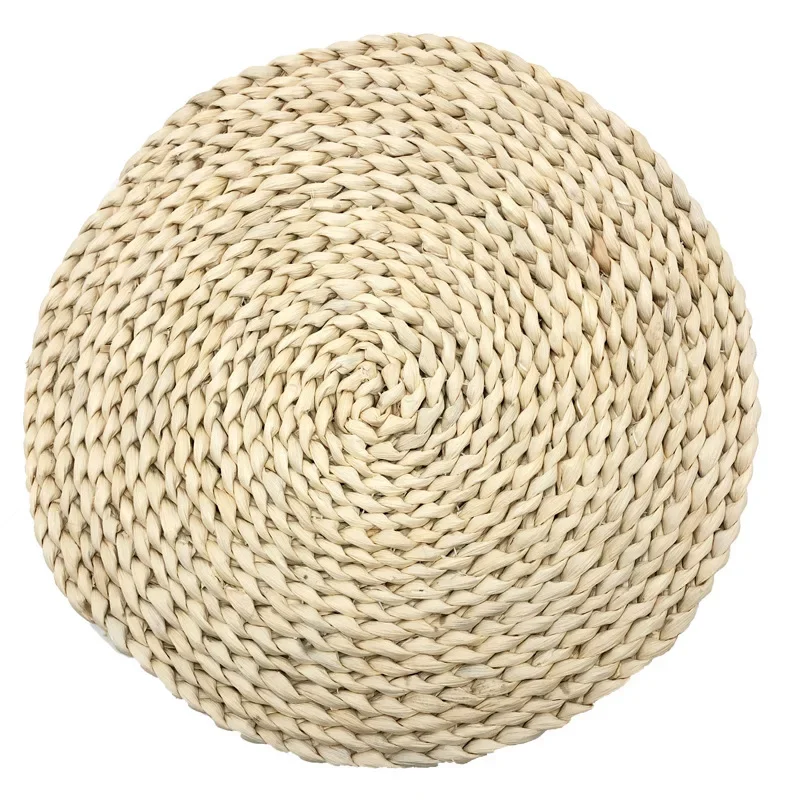 Round Natural Rattan Cup Mat, Hot Pad,  Insulation Placemats, Table Padding, Kitchen Decoration Accessories