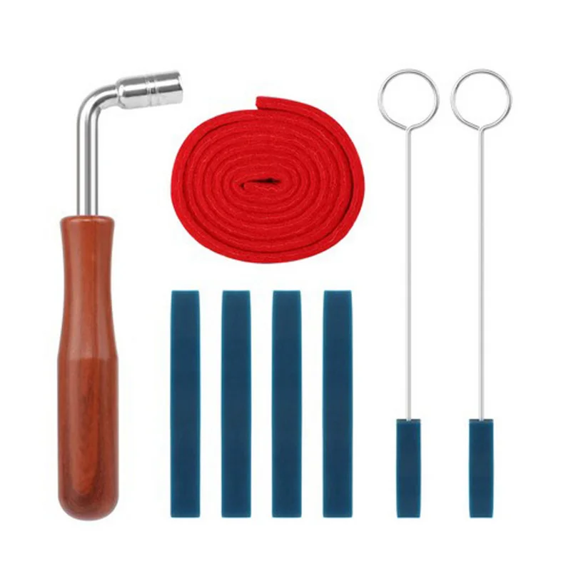 

Набор для настройки и глушения фортепиано из 6 предметов с настроечным ключом, черно-синий, инструменты для ремонта пианино