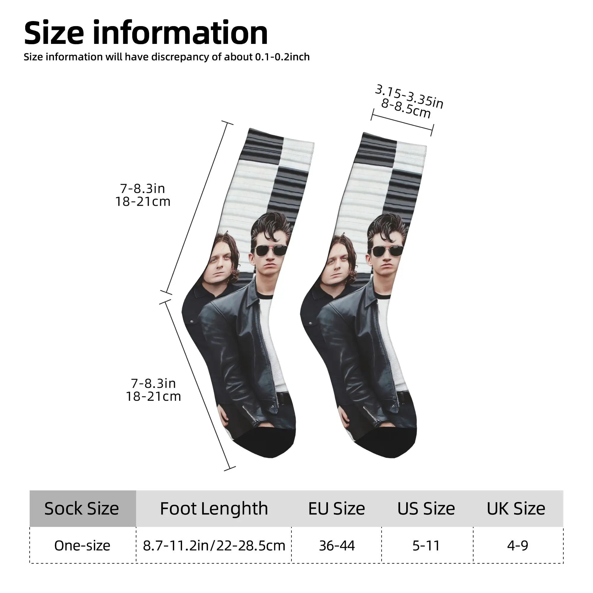 Rock Band Arctic Monkeys Socks Spring  Stockings Casual Men Medium Soft Socks Printed Running Non-Slip Socks view 5
