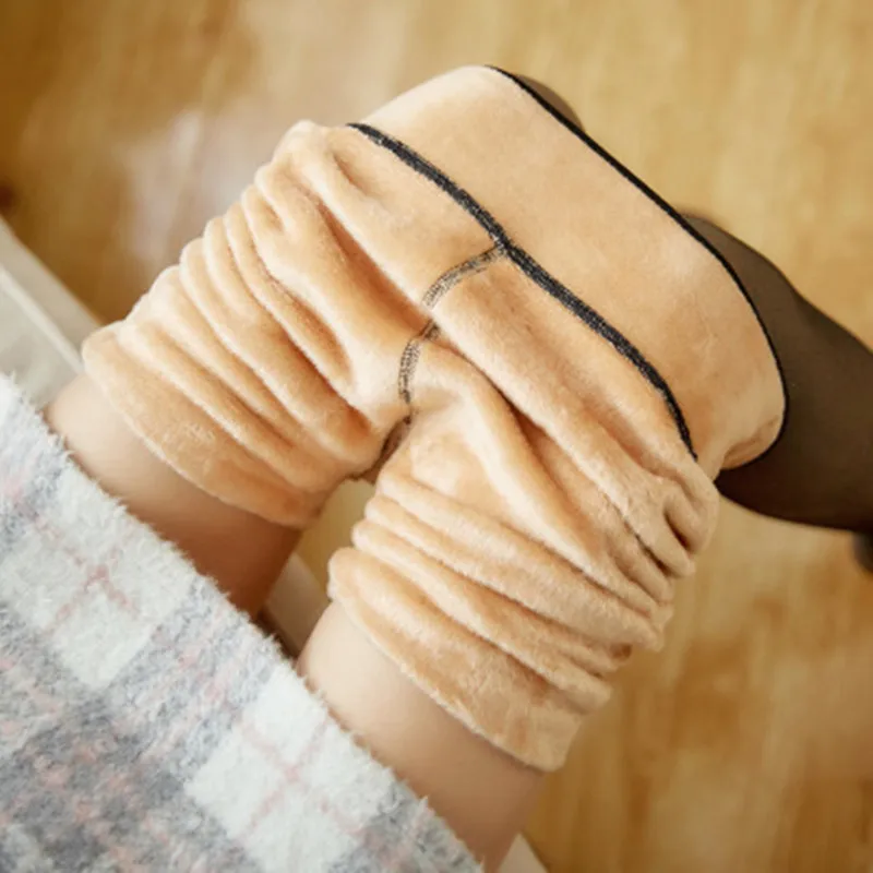 40-52KG Sexy Black Thickened Women Tights Winter Pantyhose Elastic Thick Luxury control Tummy waisted Sheer Warm 350g 480G 220G