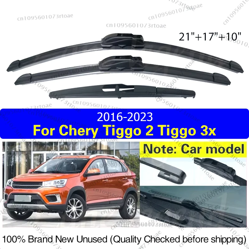 

Для Chery Tiggo 2 2016-2023 Tiggo 3x MVM X22 DR3 автомобильные передние и задние щетки стеклоочистителя лобовое стекло оконные щетки от дождя 21 "17" 10"