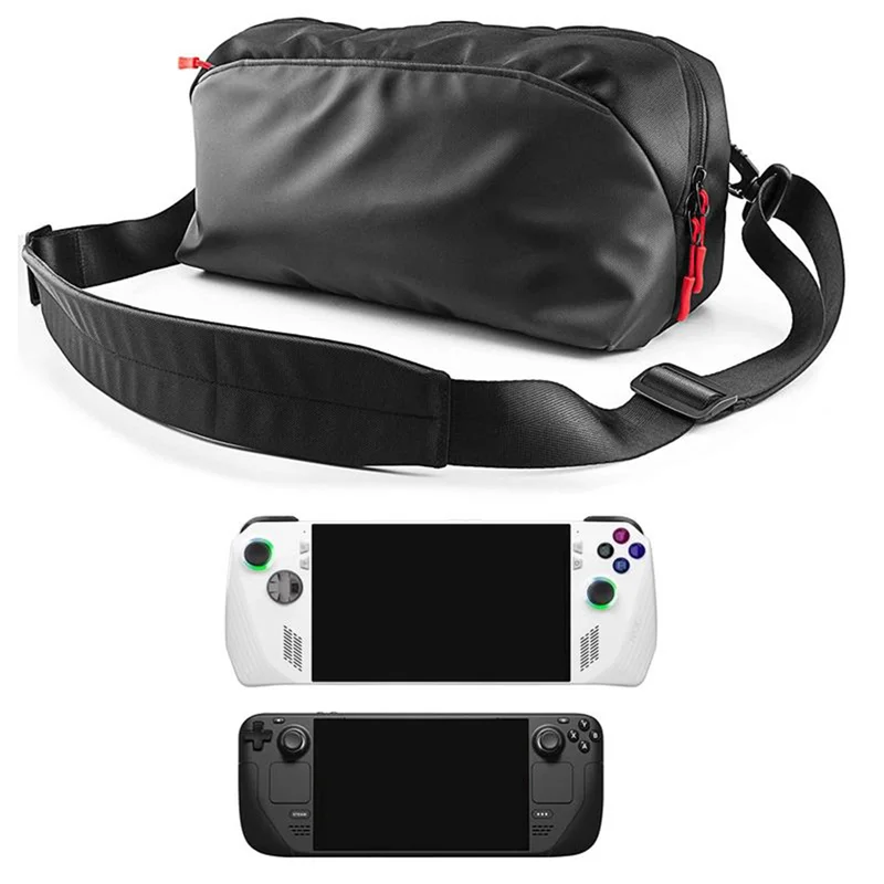 

ABZZ-Game Console Storage Bag For Asuss ROG Ally Interlayer Waterproof Console Carrying Case Card Slot Host Handbag
