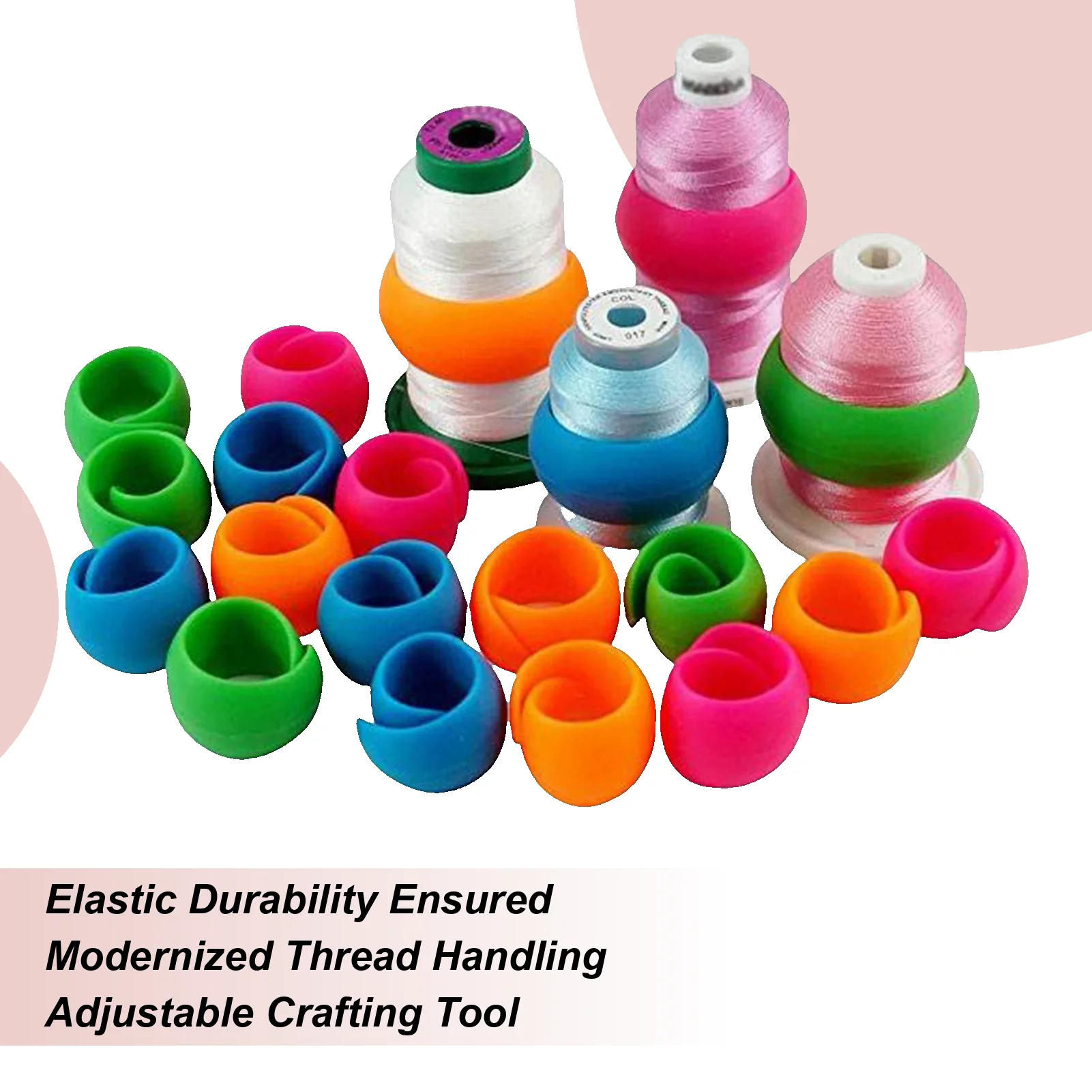20Pcs Sewing Bobbin Thread Holders Thread Spool Huggers Bobbin Clamps For Sewing Machine Bobbin Small Clips Accessories