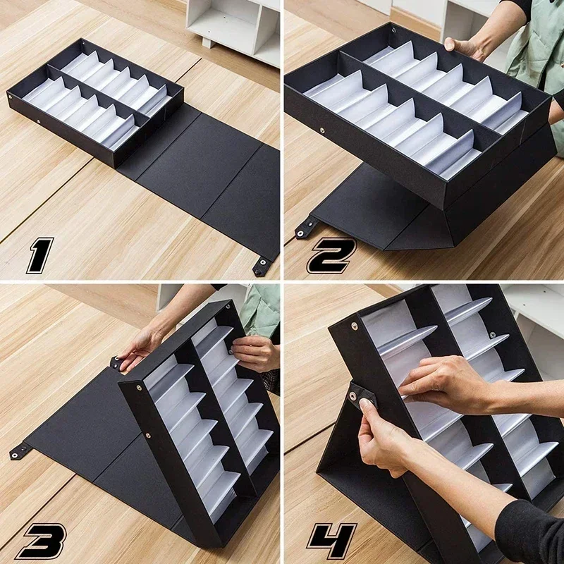 18 Slots Glasses Tray Sunglasses Display Case Eyeglass Organizer Box Eyewear Holder Sunglass Stand Sun Glasses Organizer