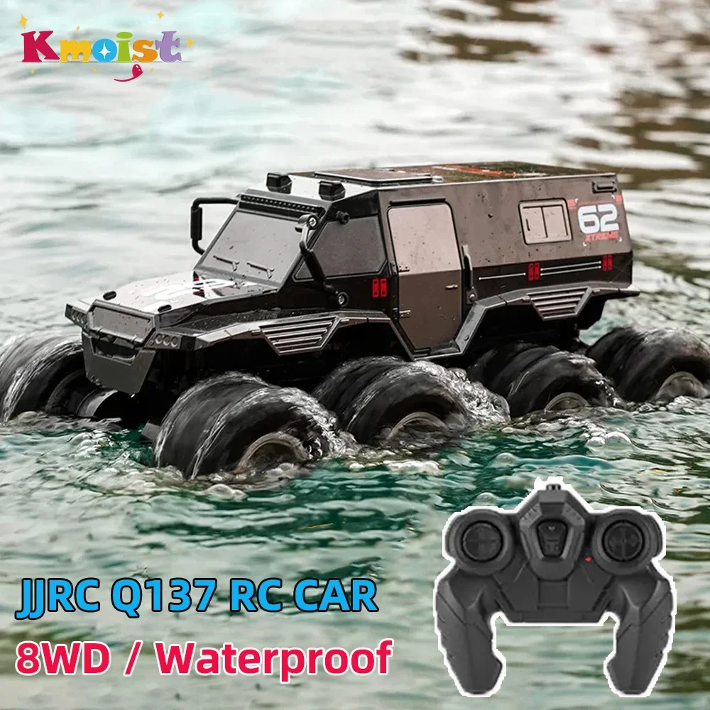 

JJRC Q137 8WD RC Cars Amphibious Remote Control Truck Toy Waterproof Climbing Off Road Armored Vehicles For Kids Toys Boy Gifts