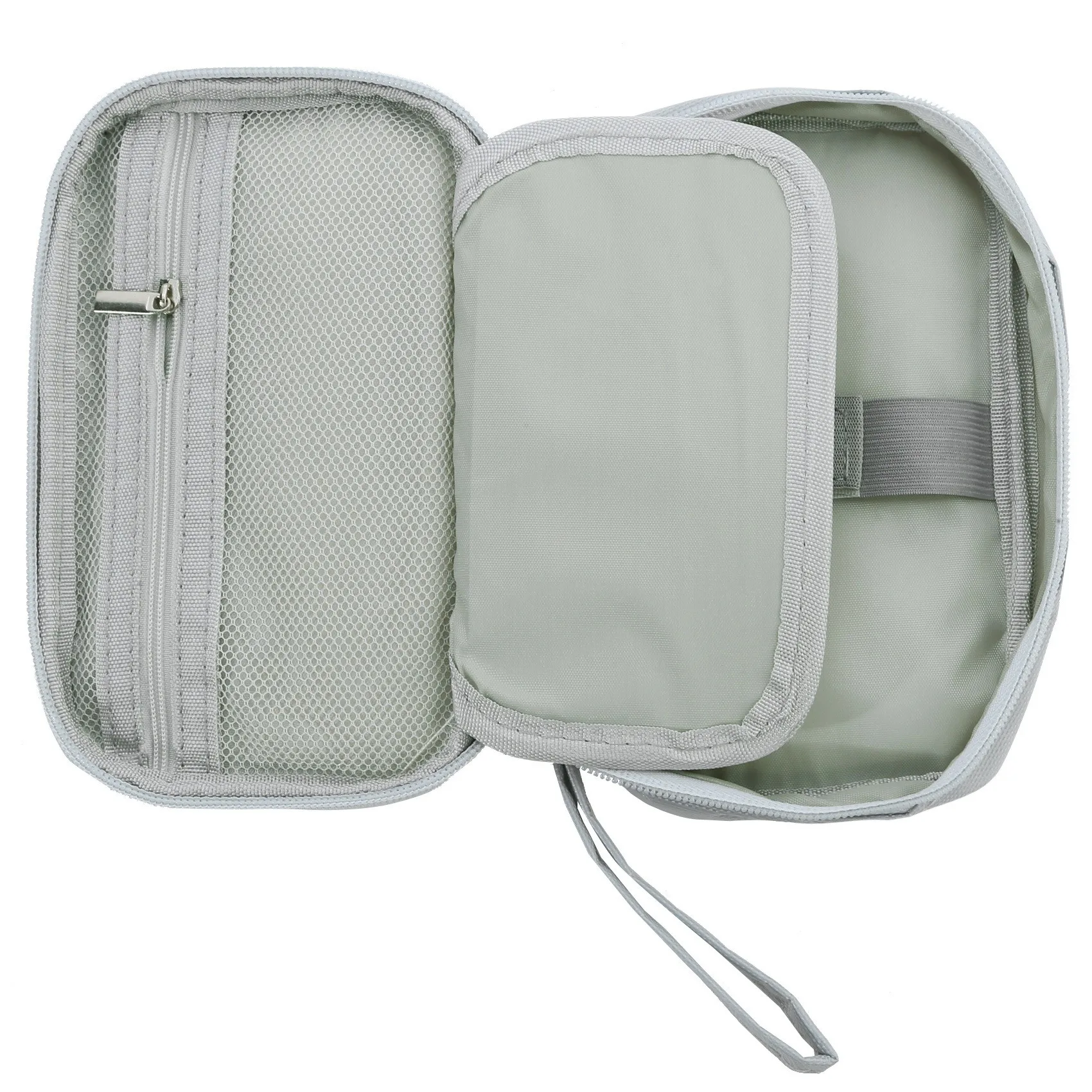 Multifunctional Earphone Zipper Storage Bag Large Capacity Case Power Bank Cell Phone Charger Cable Digital Accessories Bags