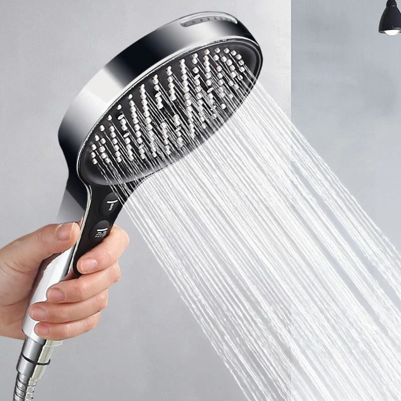 

Upgraded 9 Spray Modes Large Square Panel Shower Head With Detachable Spray Gun Air Injection Pressure Water Saving Anti-Clog