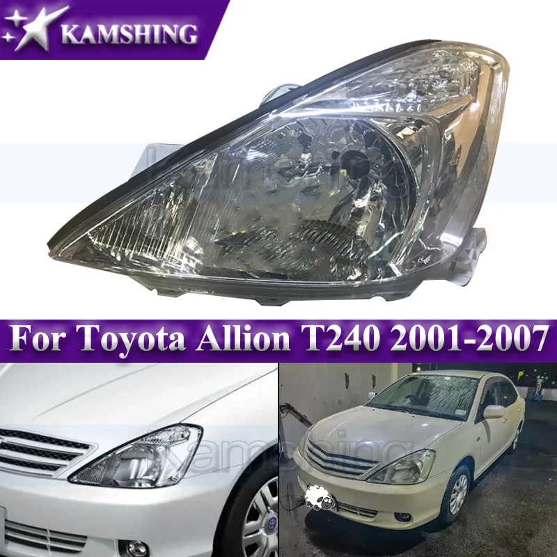 Kamshing Front Bumper Headlight For Toyota Allion T240 2001-2007 Head Light Headlamp Head Lamp