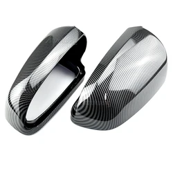 Carbon pattern Side Wing Mirror Caps for Audi A4 B6 B7 A6 C6 (2003-2007) S4 1:1 replacement covers