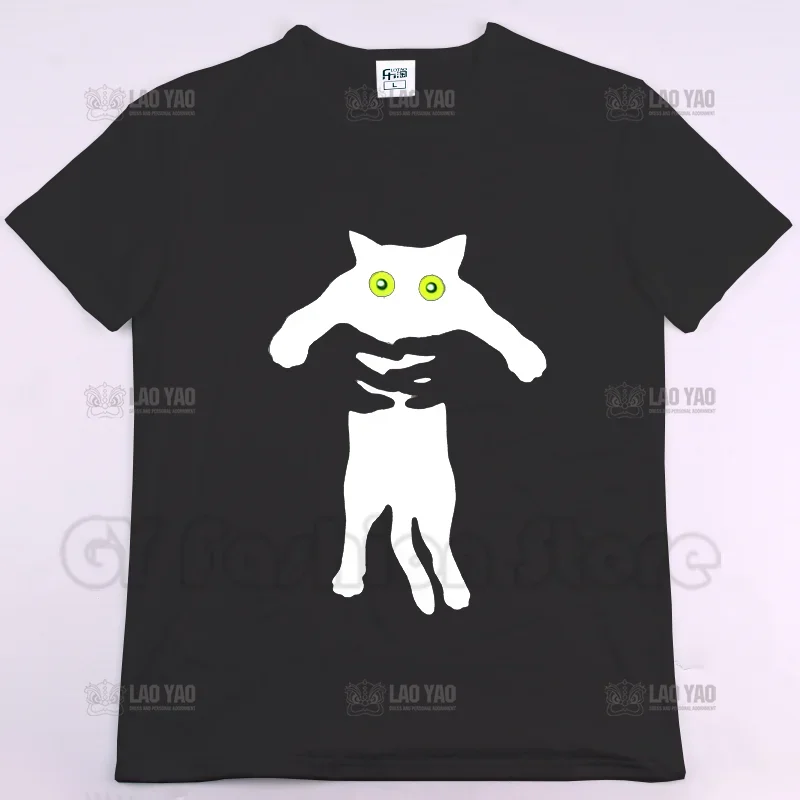 Tai Chi Cat Cartoon Graphic  Shirts Hot Selling Summer Printed -shirt Unisex Street Wear Casual Men Women image 6