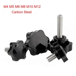 1~5pcs Star Plastic Handle Plum Hand Screws Fastening Nuts M4 M5 M6 M8 M10 M12