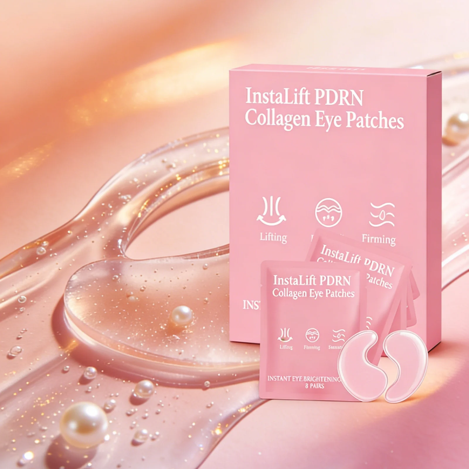 

Collagen Eye Patches Under Eye Puffiness Treatment Dark Circles Removal Eye Bag Remover Caffeine and Hyaluronic Acid Eye Patches