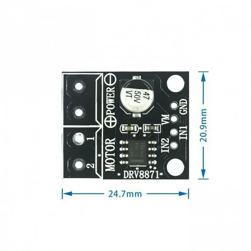 Arduino PWM Control H-Bridge Brushed DC Motor Driver Breakout Board 3.6A Max Internal Current Sense 6.5V To 45V