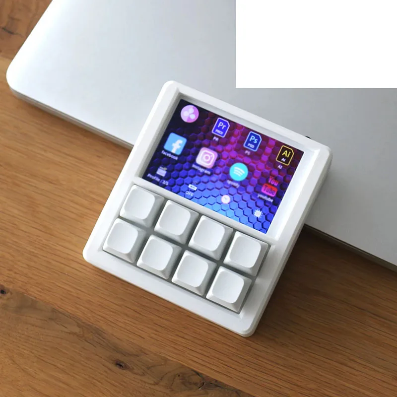 High Aesthetic Mechanical Shortcut Keyboard Custom Desktop Console Screen Controller