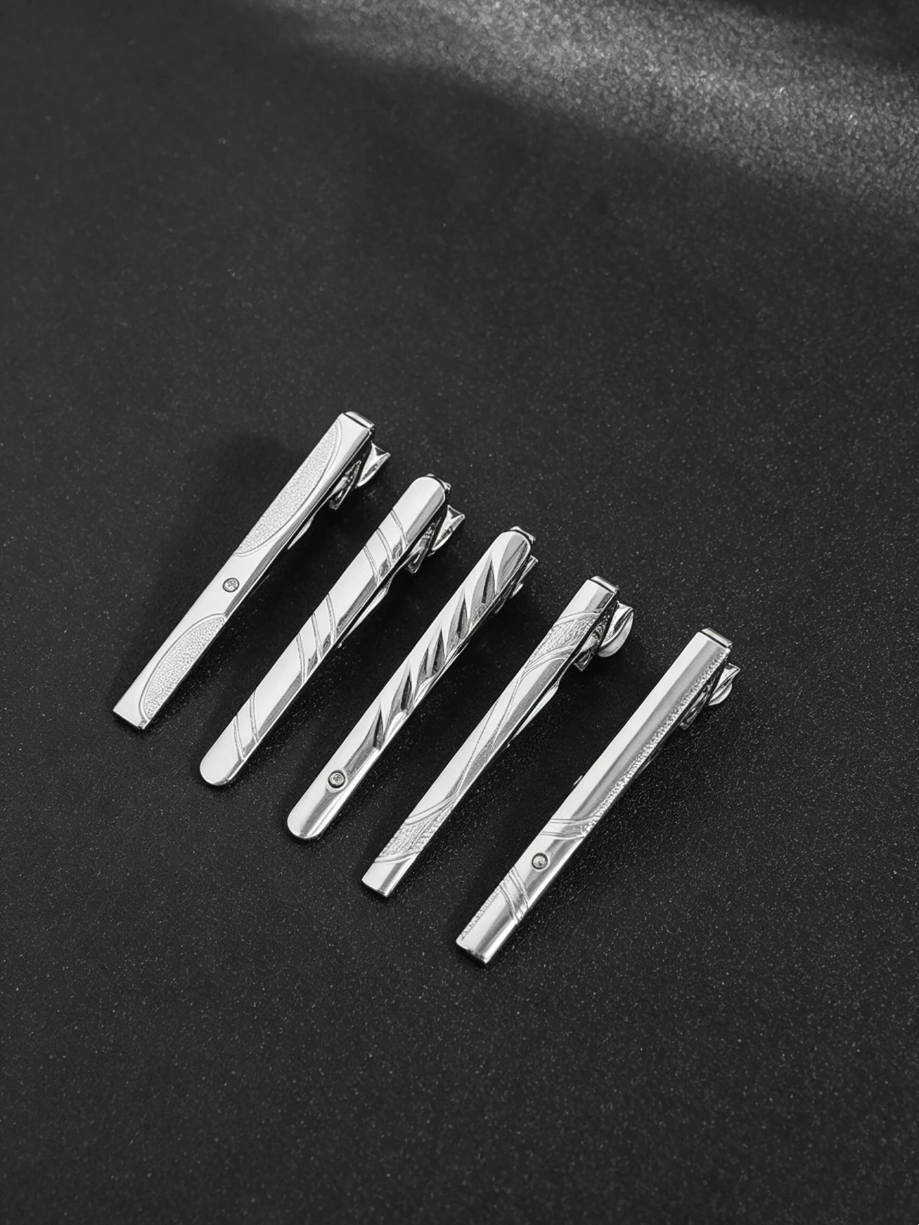 Męski klasyczny metalowy zesta – Tie Bar Set Gift recenzja i cena