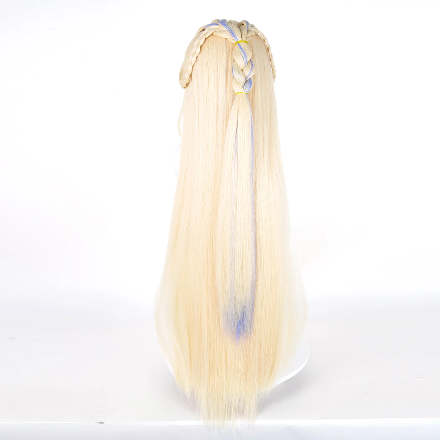 게임 Genshin Impact Nicole Reeyn 코스프레 가발 Codename N 코스프레 할로윈 파티를위한 황금 긴 머리 성인 여성 남성