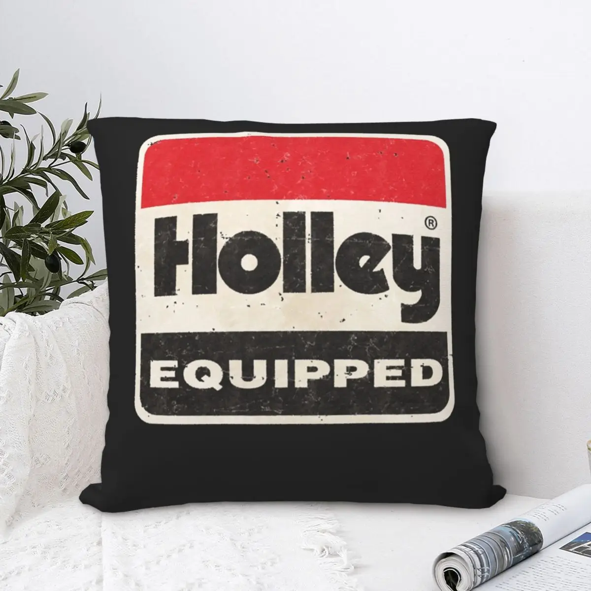 

Holley Equipped Essentia Square Pillowcase Polyester Pillow Cover Velvet Cushion Zip Decorative Comfort Throw Pillow For Home