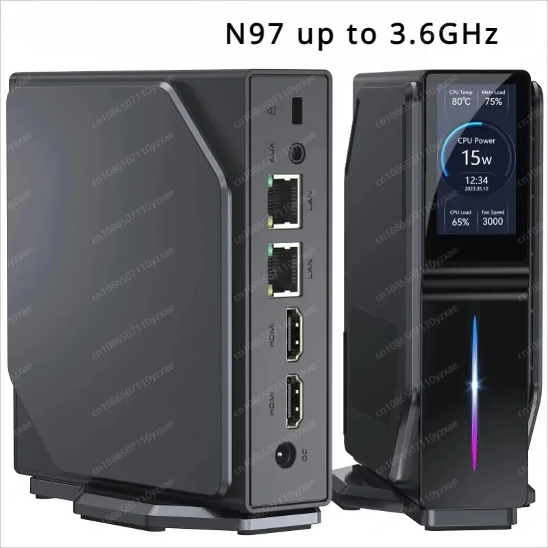 كمبيوتر صغير N97 TDP 25 وات ويندوز 11 DDR4 3200 ميجا هرتز 16 جيجا بايت 512 جيجا بايت WIFI6 BT5.2 USB2.0*2 USB3.0*2 كمبيوتر ألعاب N100