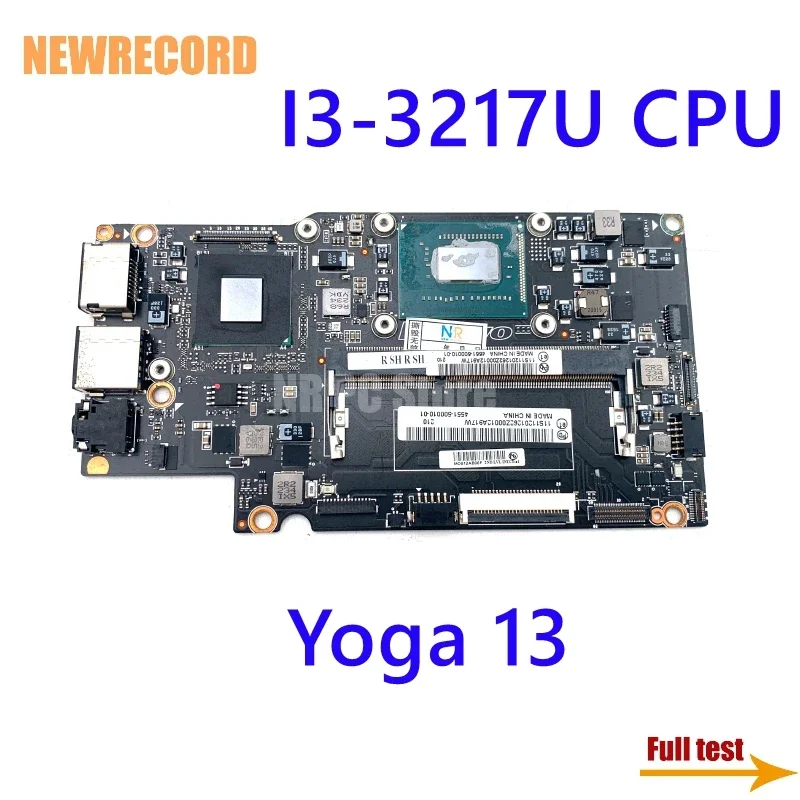 

For Lenovo Yoga 13 Laptop Motherboard FRU 90000652 With I3-3217U CPU Onboard HM76 DDR3 Main Board Full Test