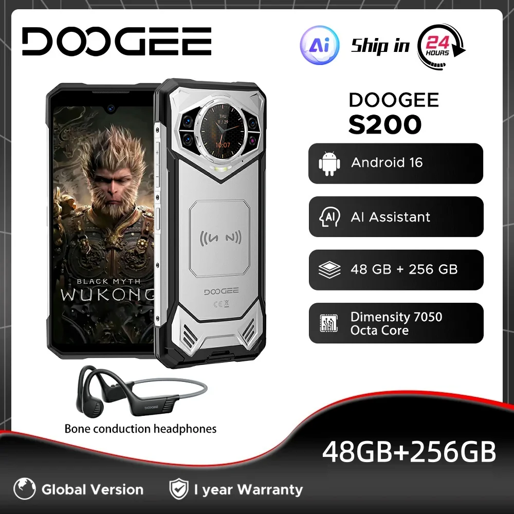 DOOGEE S200 5G Rugged Phone 48GB+256GB 6.72