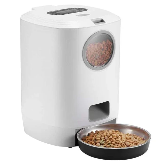 4.5L WIFI Automatic Pet Feeder Smart Cat and Dog Food Dispenser Feeding Pet Timer Stainless Steel Bowl Dry Food Automatic Feeder