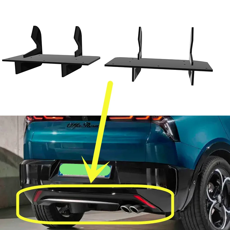 

Use For Alfa Romeo Junior 2024 2025 Year Rear Diffuser Bumper Lips Spoiler Splitter Body Kit Accessories
