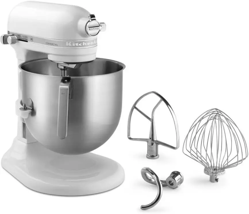 Commercial 8-Quart Stand Mixer | White