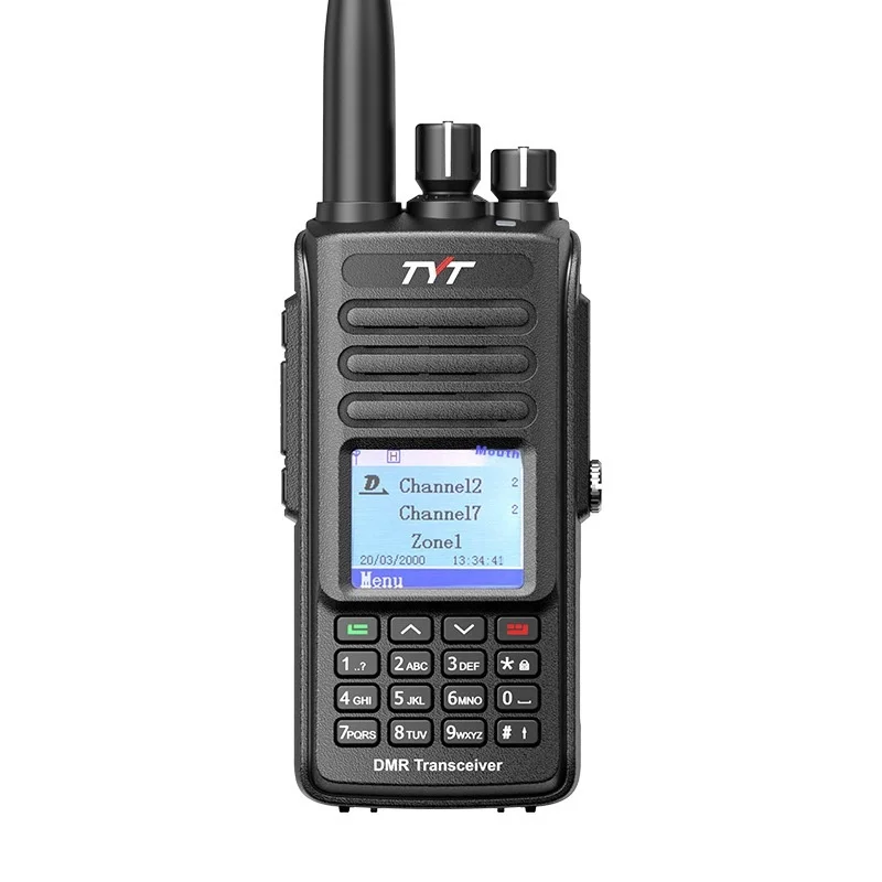 10W Walkie Talkie TYT MD-UV390 PLUS Aes256 Radio GPS DMR TWO WAY RADIO IP67 Waterproof VHF/UHF Dual Band Digital Walkie Talkie