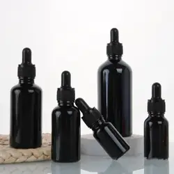 5-100ml Glass Black Dropper Bottle Essential Oil Bottles for Perfume Makeup Container Empty Dripper Pipette Refillable Bottles