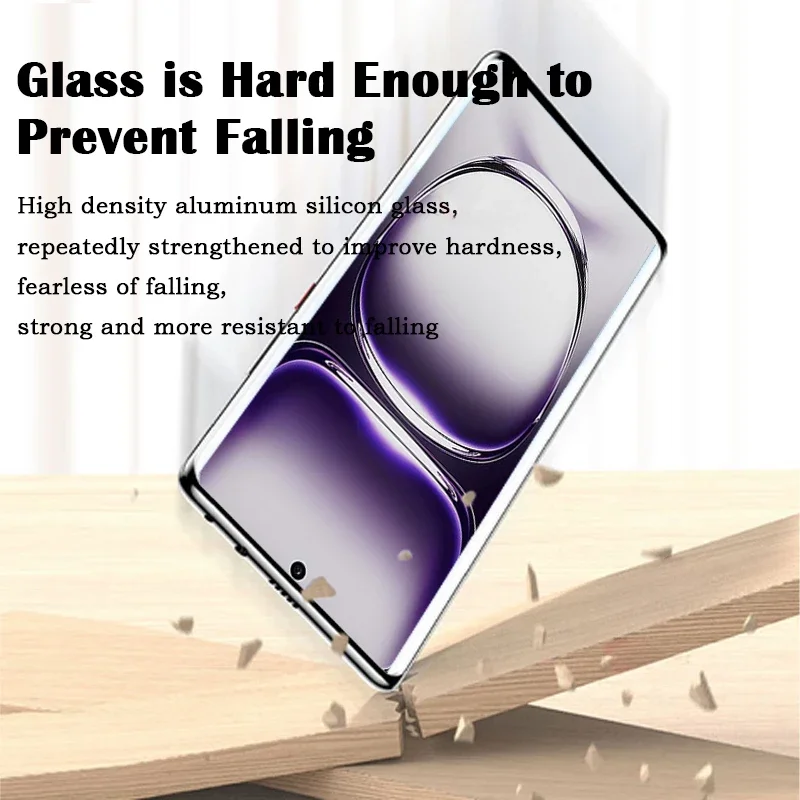 3D Curved Tempered Glass For Oppo Reno 12 11 10 9 8T 5G Screen Protectors For Oppo A1 A2 F27 Pro Plus Full Glue Protective Film